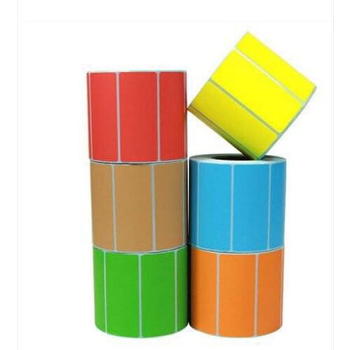 70*30mm 800 PCS label barcode paper label thermal paper roll of colored labels no ribbon printing