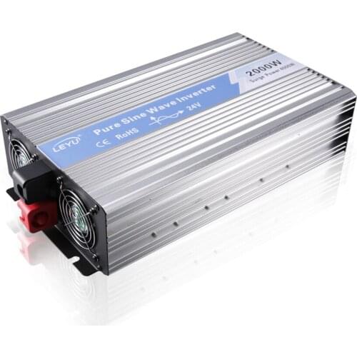 Fast delivery single output 12V to 220V DC/AC type 2000W pure sine wave inverter charger solar system universal socket inve