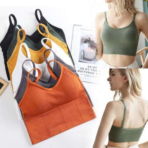 Cotton Sports Bras Women Push Up Solid Sports Bra Top Jogging Gym Women Sports Bra Girl Underwear Fitness Running Yoga Tops