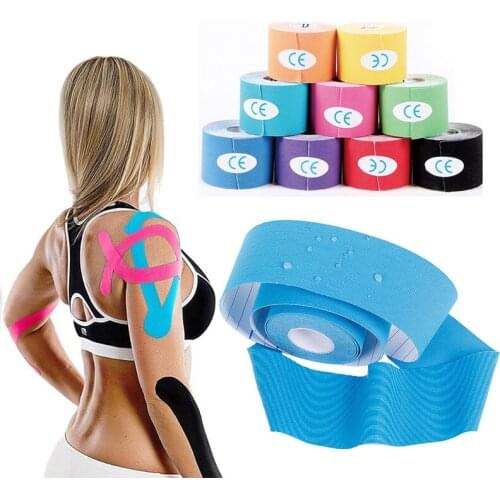 1pcs Kinesiology Tape Breathable Waterproof Athletic Recovery Sports Muscle Pain Relief Knee Pads Support Finger Ankle Palm