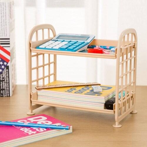 Double Layer Hollow Shelf Plastic Cosmetics Desktop Finishing Bathroom Accessories Organizer Storage Rack 2 Tier Shelf Holder