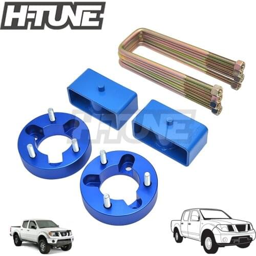 H-TUNE 4x4 Suspension Block Lift Kits Raise 2.5" Front + 2" Rear for NAVARA D40 4WD 05-14