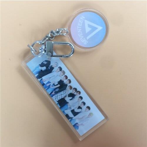 KPOP SEVENTEEN 17 CARAT Keychains Creative WONWOO THE8 DINO WOOZI S.COUPS Key Chains Ring Hanging Accessories Bag Charm