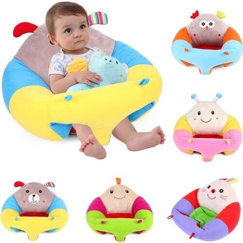 Cute Baby Sofa Chair With Filling Cotton Chair Portable Support Seat Baby Seat Baby Sitting Cushion Bean Bag Baby Room Decor