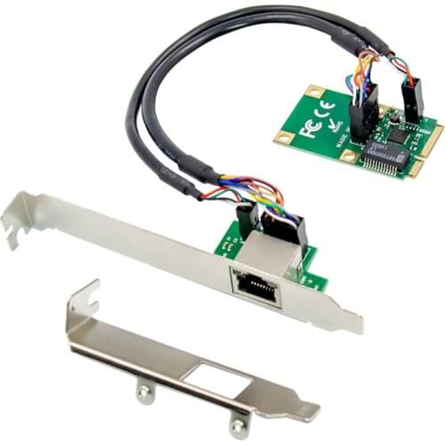 Mini PCIE single RJ45 Gigabit Ethernet 10/100/1000Mbps Plug and Play Nic RTL8111F RTL8111F