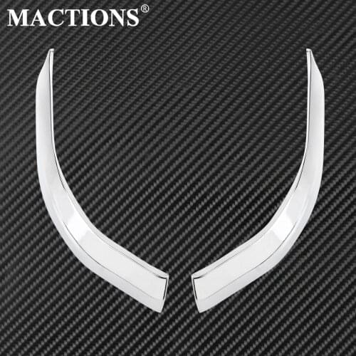 Motorcycle Chrome Saddlebag Light Accents Fairing Side Box Trim ABS Plastic For GL1800 F6B 2012 2013 2014 2015