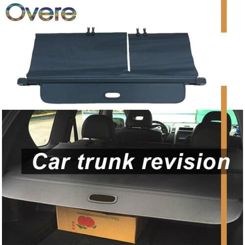 Overe 1Set Car Rear Trunk Cargo Cover For Nissan X-Trail Rogue SV 2009-2013 Styling Black Security Shield Shade Auto accessories