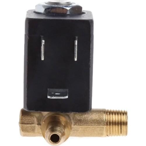 P15D Cannula N/C AC 230V G1/8" Brass Steam Air Generator Water Solenoid Valve Coffee
