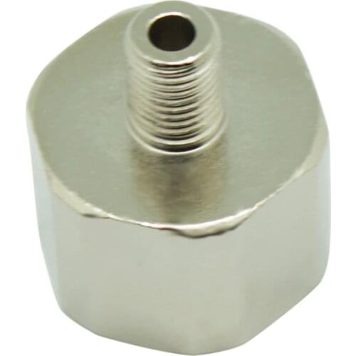 Soda Co2 Adapter Converts for Mini Regulator Homebrew Beer Stream Corny Kegging Female TR 21*4 to Male 3/8-24UNF