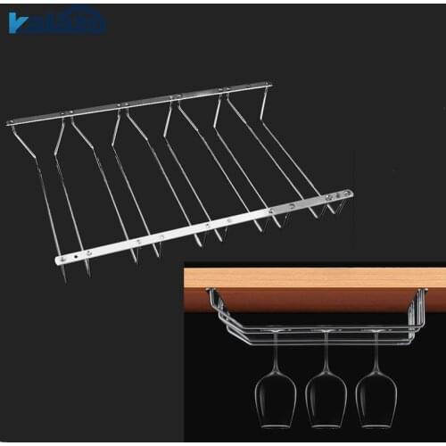 Stainless steel hanging upside down wine glass holder red wine glass wine glass hanging cup shelf home decoration