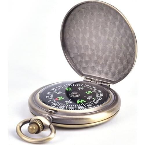 HOT!hot Vintage Bronze Compass Design Pocket Watch Retro Mens And Womens Statue Of Liberty Retro Pocket Watch Compass