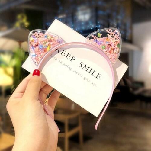Cute Cat Ears Headband Baby Girls Hairbands Korean Children Princess Kids Hair Accessories Scrunchie Christmas Gift