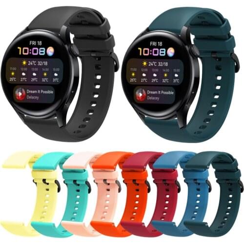 Silicone Wrist Band Strap For Huawei Watch 3 Pro Sport Bracelet Watch Strap For Huawei Honor Watch GT2 46mm GS GT 2 Pro Magic 2
