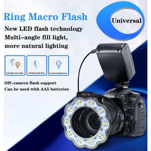 SL-102C 6500K Mini Fill Light Cold Shoe Design Photography Studio Light LED Camera Light