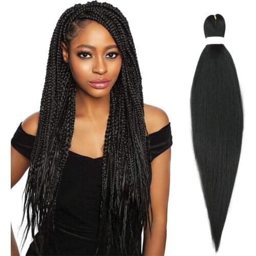 Synthetic kanekalon braiding hair extensions yaki straight ombre canecalon jumbo Easy braid crochet hair 5 pieces