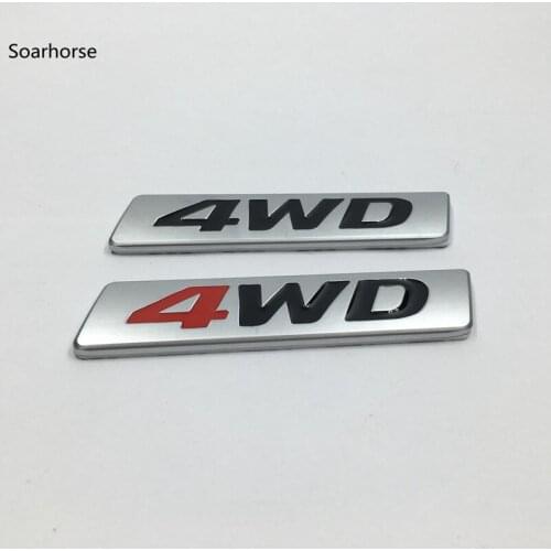 Soarhorse New Style 4WD Emblem Car Rear Trunk Lid Metal Badge Logo For Hyundai TUCSON IX25 IX35 Accessories