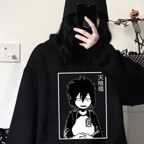 My Hero Academia Hoodie Mens Sweatshirts Anime Tamaki Amajiki Graphic Oversized Hoodie Pullover