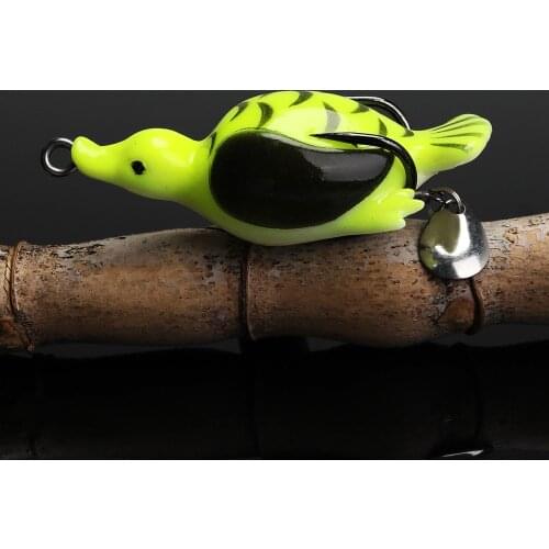 TREHOOK Duck Artificial Silicone Bait 6.5cm 13g Soft Plastic Lures Pike Wobblers for Fish Soft Bait with Spoon Fishing Lure Forg