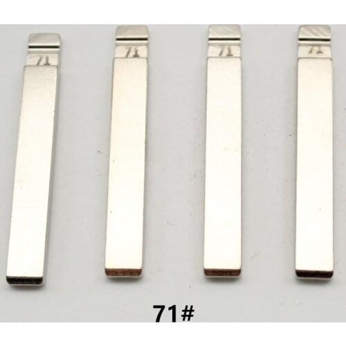 VVDI OEM 10Pcs 71# Metal Uncut Flip KD Remote Key Blade For Chevrolet Cruze For Buick Mid Slot