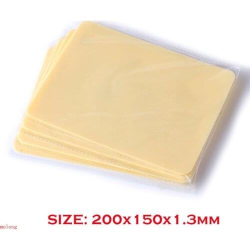 10PCS 20*15*0.13cm Tattoo Skin Practice Thick Blank Double Sides Tattoo Practice Skin Soft Silicone Pading