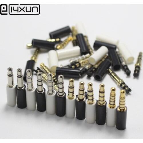 10pcs 3.5mm 2pole 3pole 4pole 5pole Headset Plug 3.5 mm Audio Plug Jack Adapter Connector for Phone Sony Ipad ect