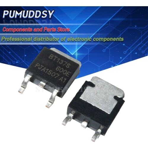10PCS BT137S-600E TO-252 BT137S triac SMD TO252 package