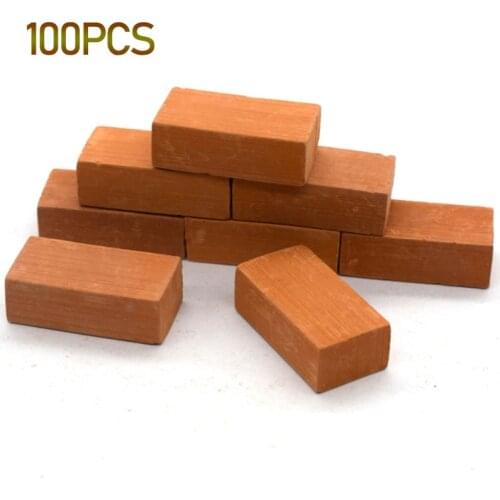 100pcs 1/16 Miniature Simulation Brick Diy Sand Table Diorama Landscape Scenery 900C