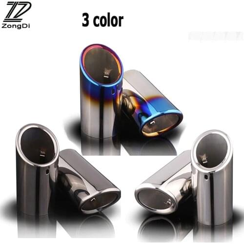 ZD 2PCS Car Covers For Volkswagen VW Passat B7 CC 2011 2012 2013 2014 Automobiles Car Exhaust Tip Muffler Pipe Cover Accessories