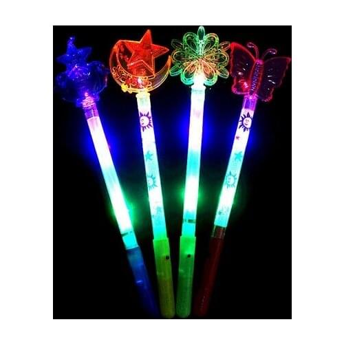 2015 Christmas kids TOYS The fairy maiden stick glo-sticks flash great magic wand glow sticks LED TOYS Free shipping
