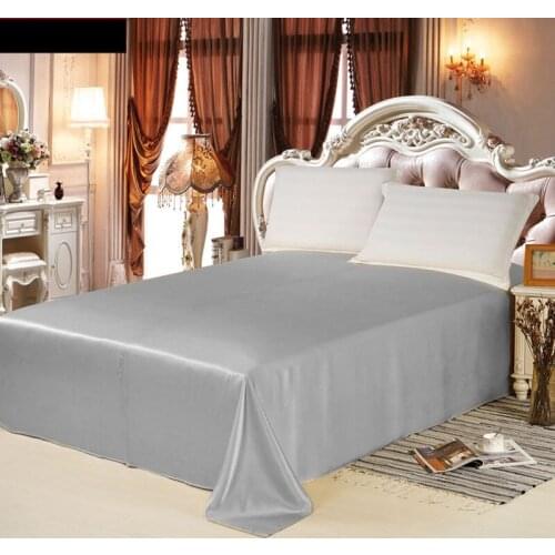 30MM Silk Flat Sheet 1pc Seam 100% Mulberry Multicolor Custom Order Is Acceptable