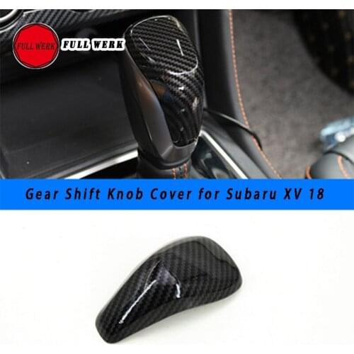 Carbon Fiber Car Interior Accessories for Subaru XV 18 19 Gear Shift Knob Cover AC Window Switch Panel Trim Frame Door Handle St