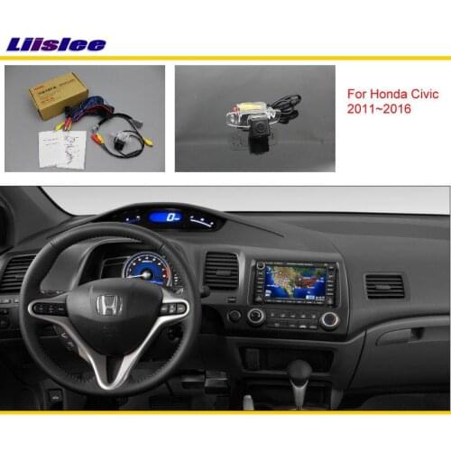 Car Rear View Reverse Camera For Honda Civic (FB) 2011~2016 Sets RCA Original Screen Compatible Parking Back Up CAM