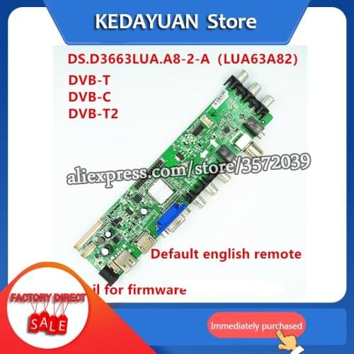 Free shipping DS.D3663LUA.A81 DVB-T2 Digital TV drive board