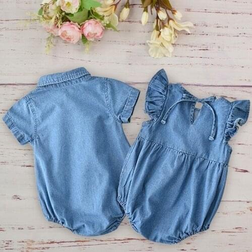 Baby Boys Girls Cotton Ruffle Rompers Summer 2019 Fashion Cute Baby Body Suit Clothes For Newborn Toddler Infant Outfit Romper