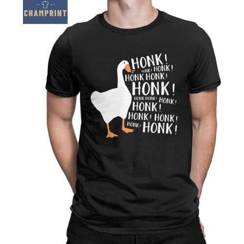Untitled Goose Game Honkers T-Shirt Men Gamer Funny 100% Cotton Tees O Neck Short Sleeve T Shirts Graphic Clothing