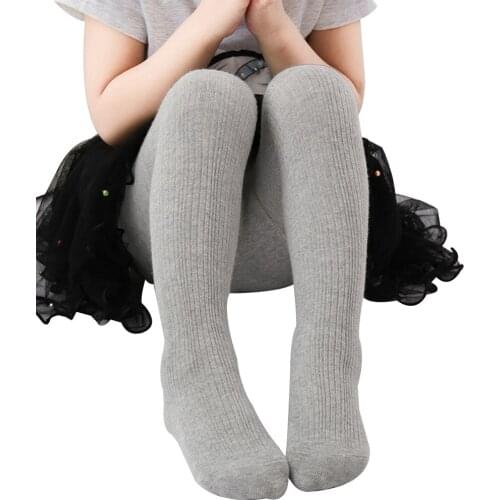 Baby Infant Toddler Cotton Girls Solid Tights Children Girl Soft Baby Autumn Breathable Pantyhose 6M-2Y