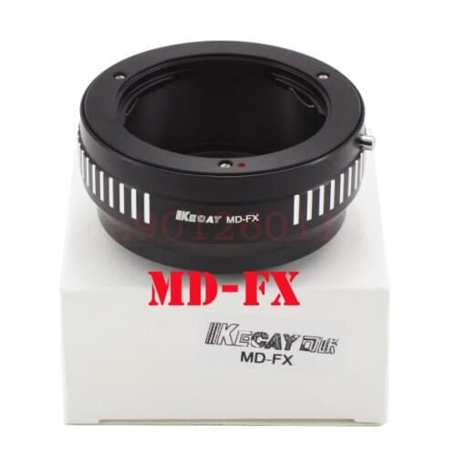 KECAY MD-FX Lens adapter ring for Minolta MD MC Mount Lens to for Fujifilm X-Pro1 Mount Adapter FX Mount- Black + Silver