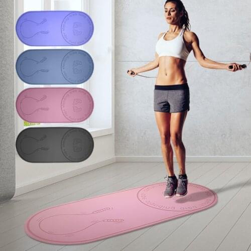 2021 Non-Slip Jump Rope Mat TPE Yoga Mat Rope Skipping Workouts For Sports Pads Silent Yoga Pad Textured Thick 8mm High Density