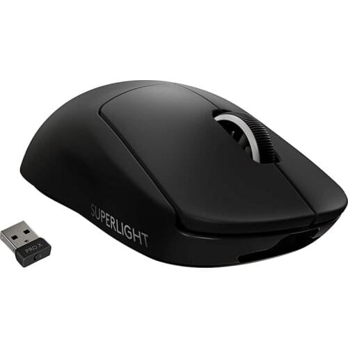 Logitech G PRO X SUPERLIGHT Wireless Gaming Mouse Ultra-Lightweight HERO 25K Sensor 25,600 DPI Compatible with PC / Mac