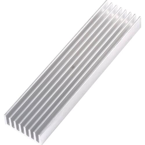 New Aluminum Heat Sink 100*25*10MM DIY Cooling Heatsink Chip Heat Spreader Cooler