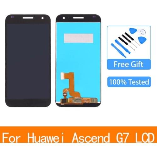 Original 5.5'' Display For Huawei Ascend G7 LCD Display Touch Screen Digitizer Assembly With Frame For Huawei G7 G7-L01 G7-L03