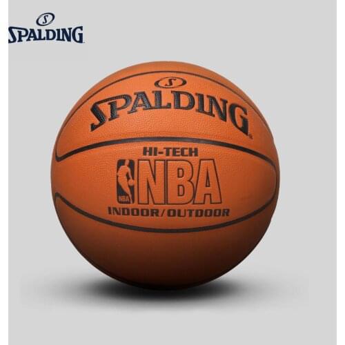 Original SPALDING basketball with NBA presidents signature indoor outdoor training teaching mens match tournament ball 74-600Y