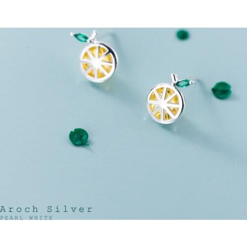 Lovely Lemon Stud Earrings Summer Fruit Stud Earrings Sweet Girl Student Party Jewelry Prom Accessories Anniversary Gift