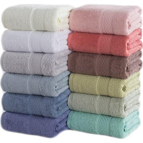 Promotion 100% Cotton Simple Bath Towel Yarn Strands Very Soft Good Quality Bath Towel 12 colors