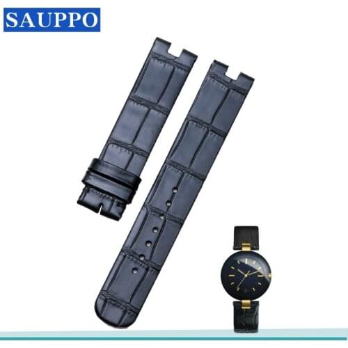 SAUPPO Suitable for Rado Calf Skin Leather High Quality Watchband Concave interface 18mm Fashion Classic Pin Buckle Watch Belt