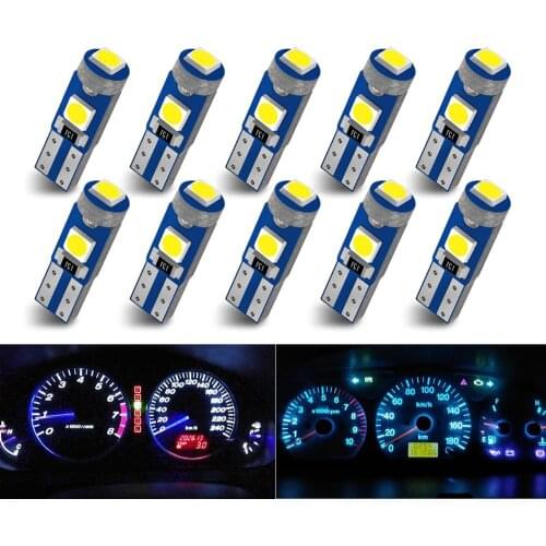 10pc T5 led car dashboard light for Daewoo Matiz Nexia Lanos Kalos Gentra Nubira Espero Damas