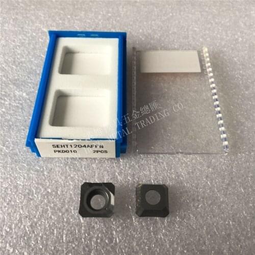 SEHT1204 PCD Milling Tool Carbide Inserts for Aluminium material machining