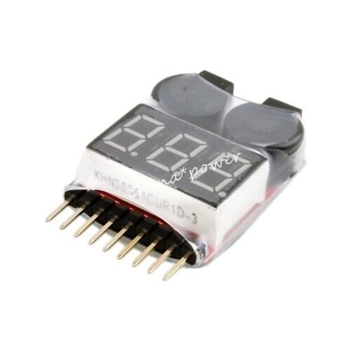 1-8S BB lithium battery voltage measuring device voltage display low voltage alarm over discharge protection device