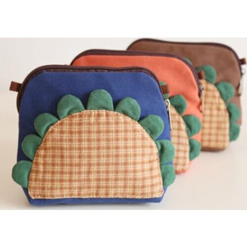 Women Canvas Handbags Mini Sunflower Student Bag Cell Phone Bags Simple Small Crossbody Bags Casual Ladies Shoulder Bag