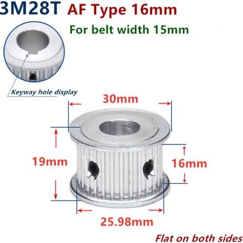 Arc 28 Teeth HTD 3M Timing Pulley Bore 5-15mm for Width 15mm 3M Synchronous Belt HTD3M pulley gear wheel 28T 28Teeth